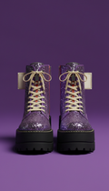 Funk Purple Platform Boots