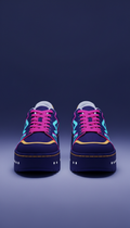 Ultra Violet Midnight Platform Sneakers